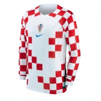 Kroatien Fußballbekleidung Heimtrikot WM 2022 Langarm